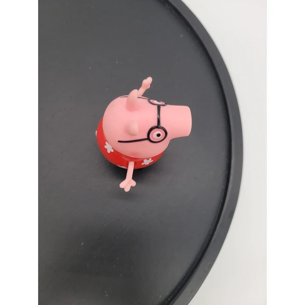 Peppa Pig Daddy Pig figure red Hawaiian shirt camera camper van replacement